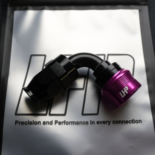 1/2" Quick Release AN8 Hose End, 90°, PTFE
