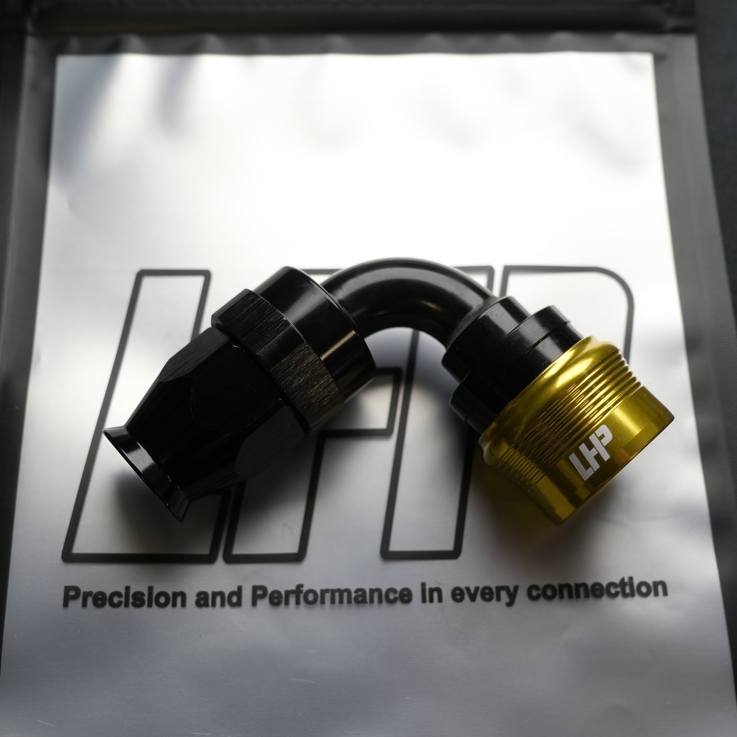 1/2" Quick Release AN8 Hose End, 90°, PTFE